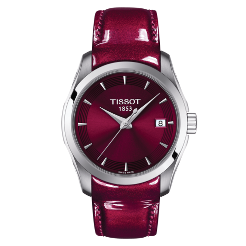 Tissot Couturier Quartz 32 Stainless Steel / Red / Strap